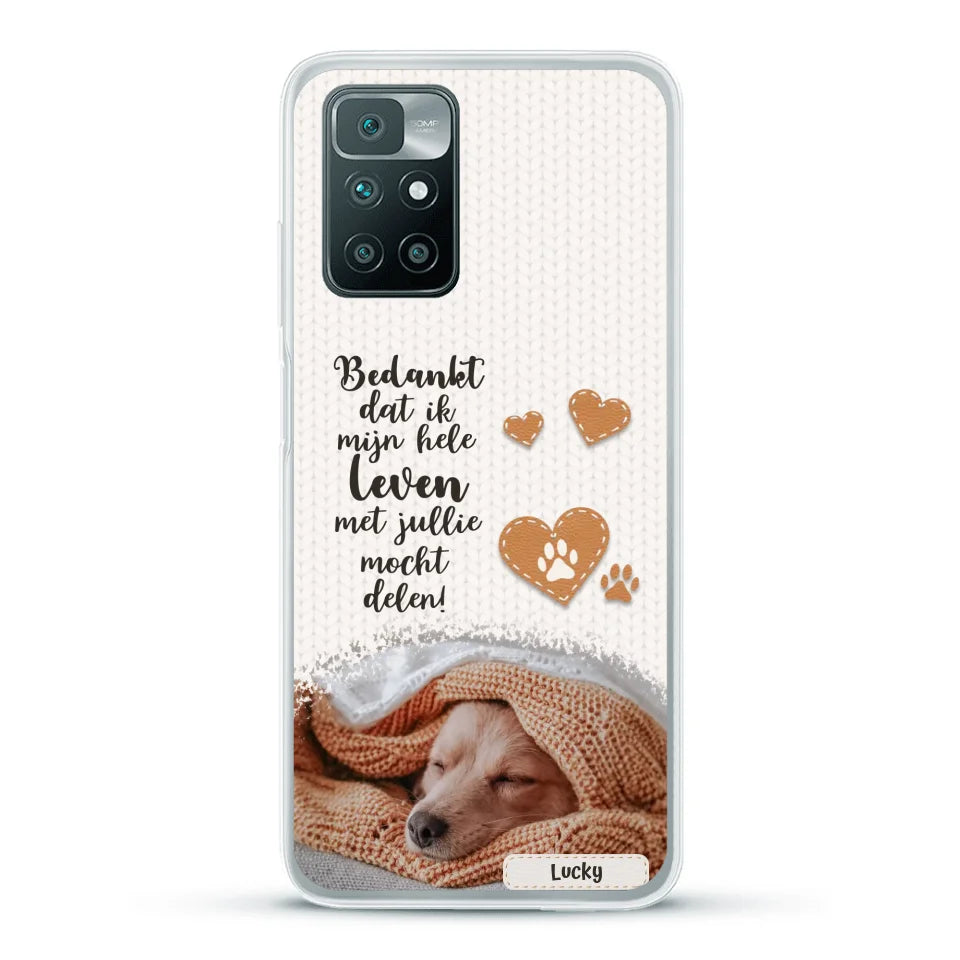 Bedankt - Gepersonaliseerd Telefoonhoesje