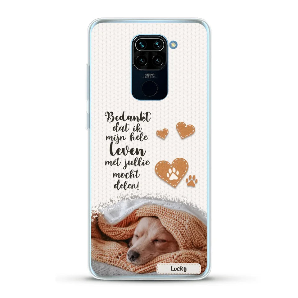 Bedankt - Gepersonaliseerd Telefoonhoesje