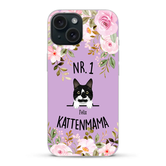 No. 1 Kattenmama - Gepersonaliseerd telefoonhoesje