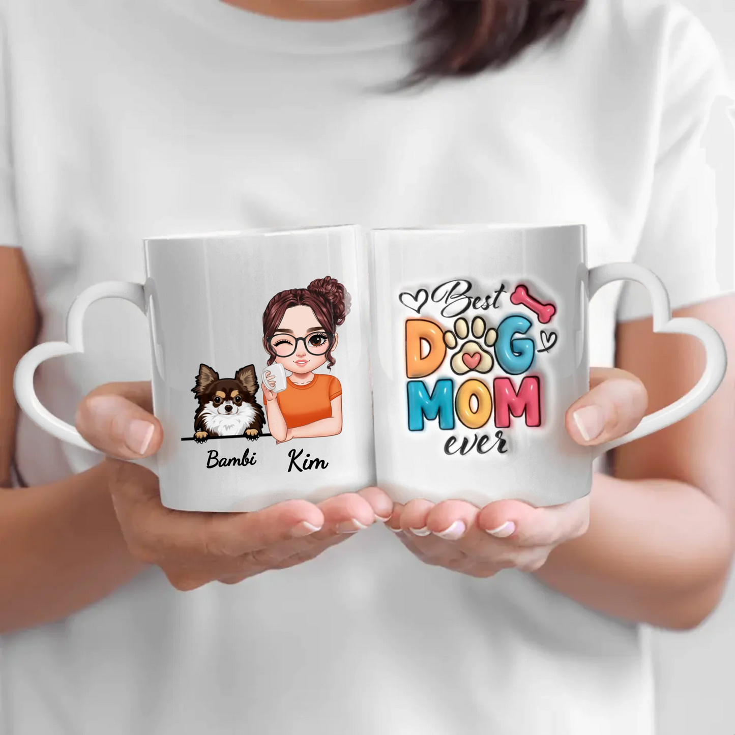 Best Pet Mom (3D look) - Gepersonaliseerde Mok