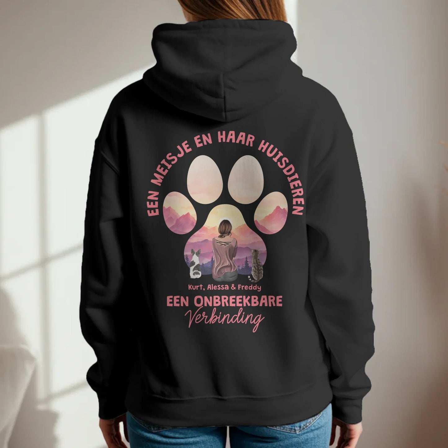 Onbreekbare verbinding - Gepersonaliseerde hoodie