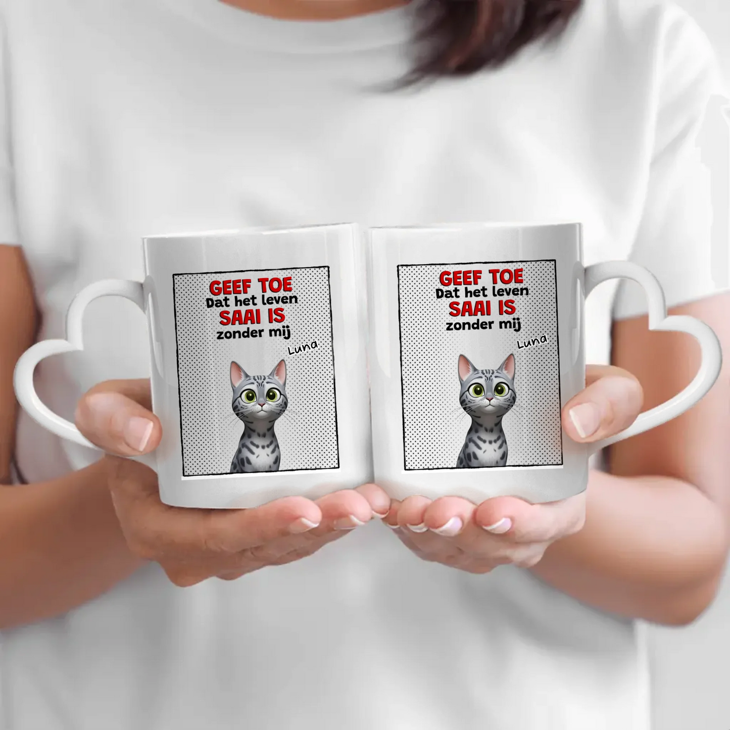 Saai zonder mij - Gepersonaliseerde mok