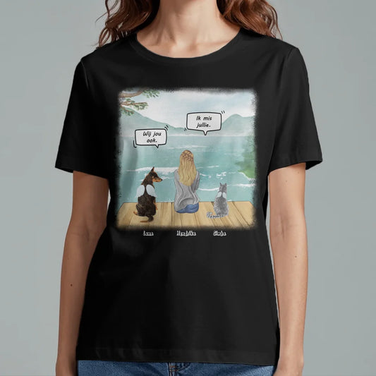 Ik mis je - Gepersonaliseerde T-Shirt