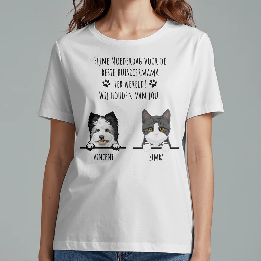 Fijne Moederdag - Gepersonaliseerde T-Shirt