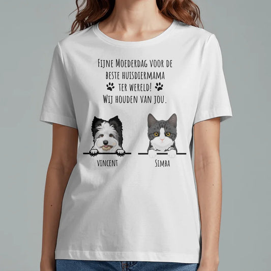 Fijne Moederdag - Gepersonaliseerde T-Shirt