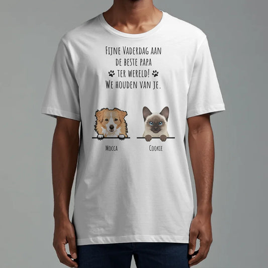 Fijne vaderdag - Gepersonaliseerd T-Shirt