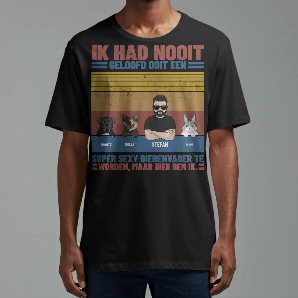 Ultieme huisdier papa - Gepersonaliseerde  T-Shirt