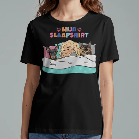 Mijn officiële slaapshirt - Gepersonaliseerde T-shirt