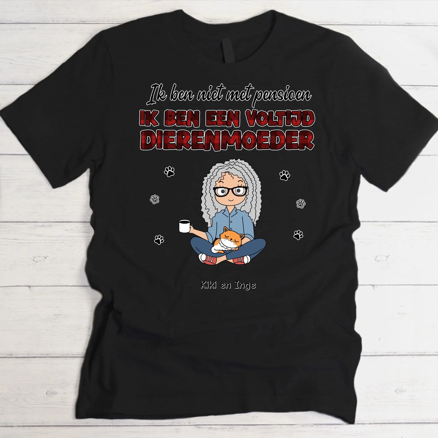 Voltijd huisdierouders - Gepersonaliseerde T-Shirt