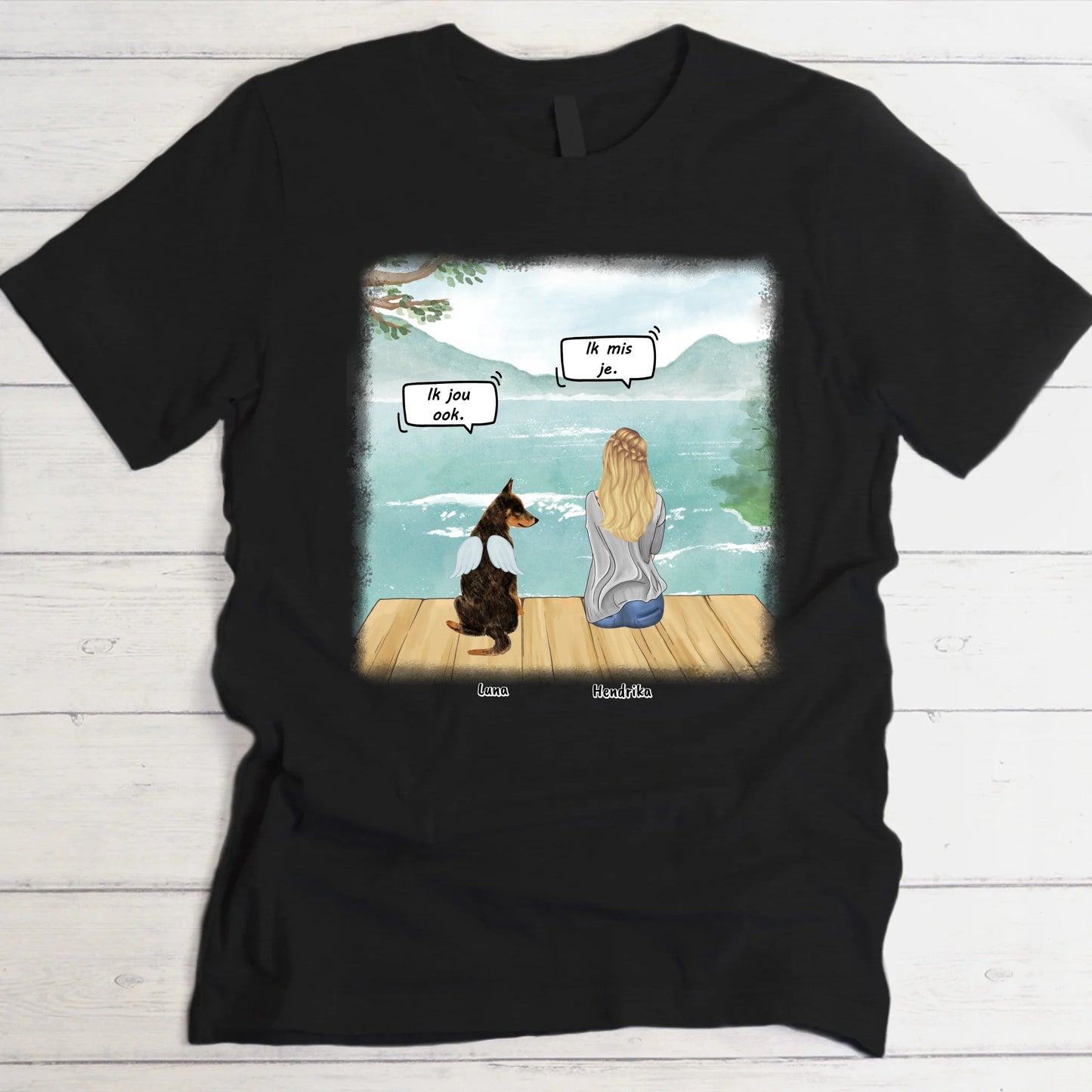 Ik mis je - Gepersonaliseerde T-Shirt