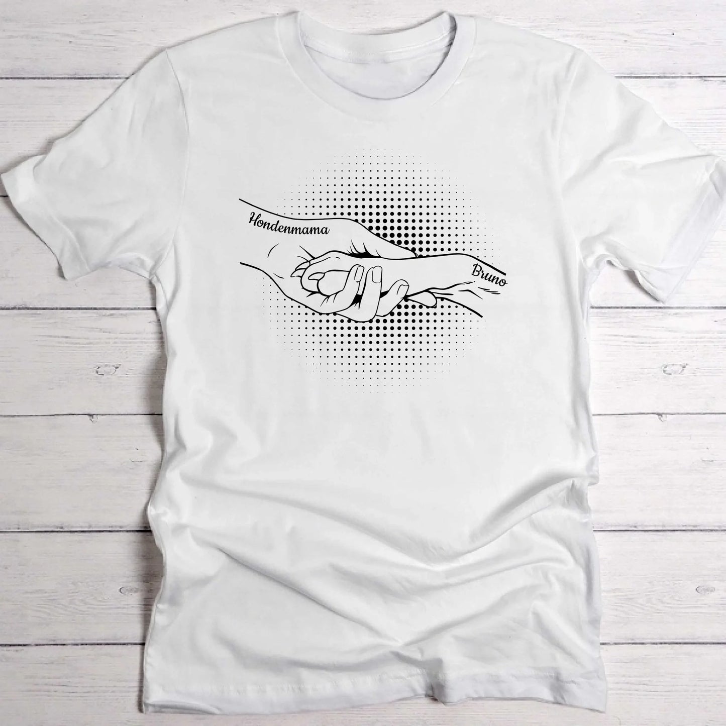 Hand en poot - Gepersonaliseerde T-Shirt