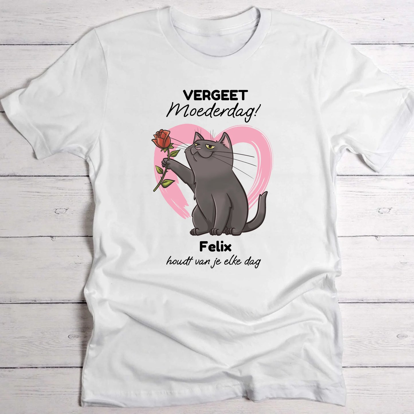 Jouw kat houdt van jou - Gepersonaliseerde T-Shirt