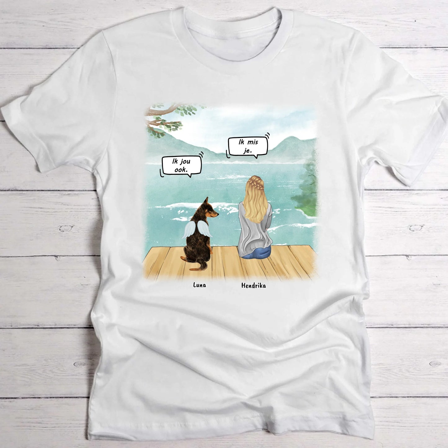 Ik mis je - Gepersonaliseerde T-Shirt