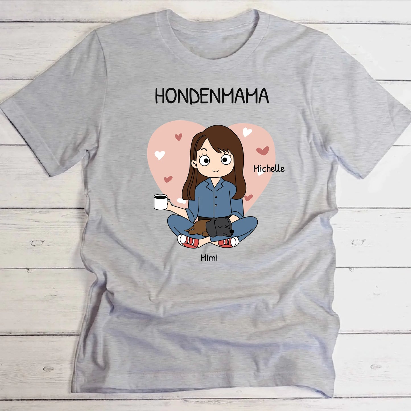 Pet parent - Gepersonaliseerde T-Shirt (Comic Style)