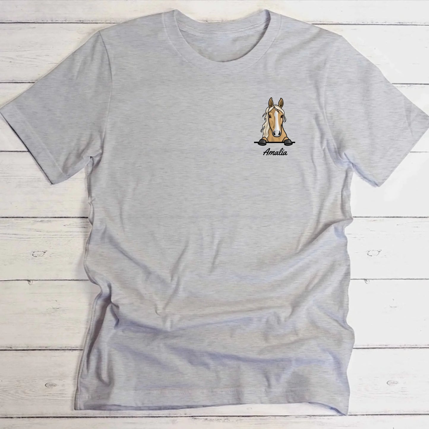 Spionerende paarden - Gepersonaliseerd T-Shirt
