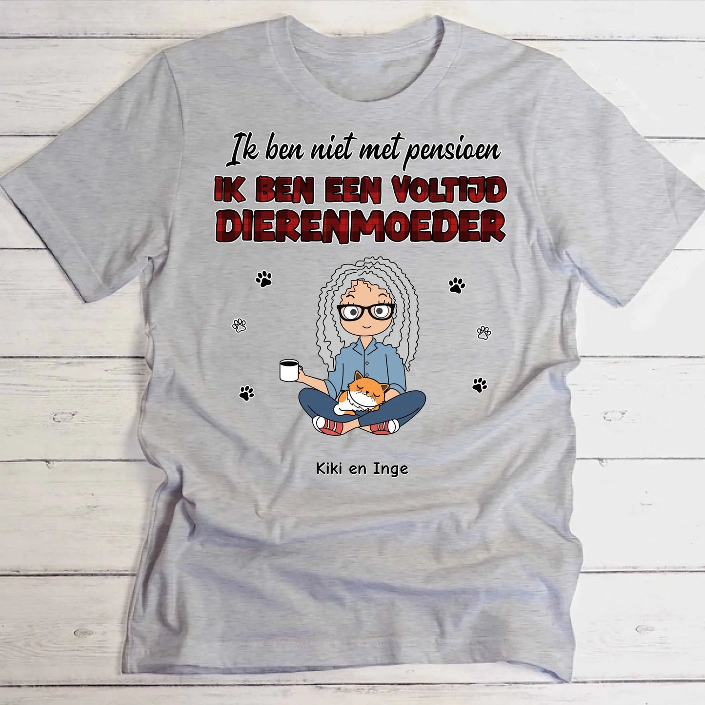 Voltijd huisdierouders - Gepersonaliseerde T-Shirt