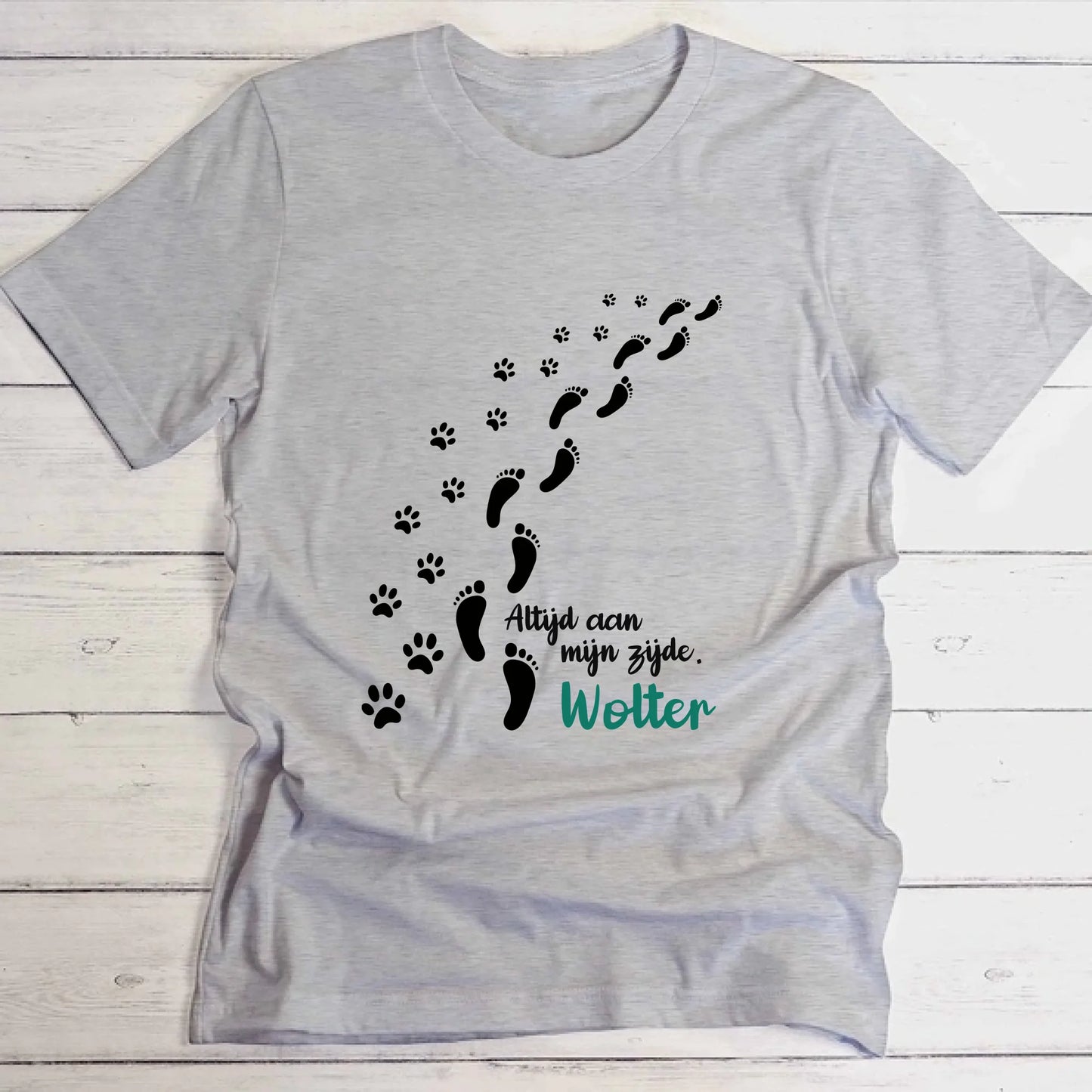 Altijd aan mijn zijde - Gepersonaliseerde T-Shirt