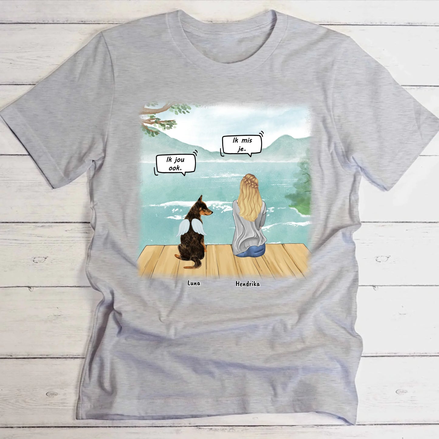 Ik mis je - Gepersonaliseerde T-Shirt