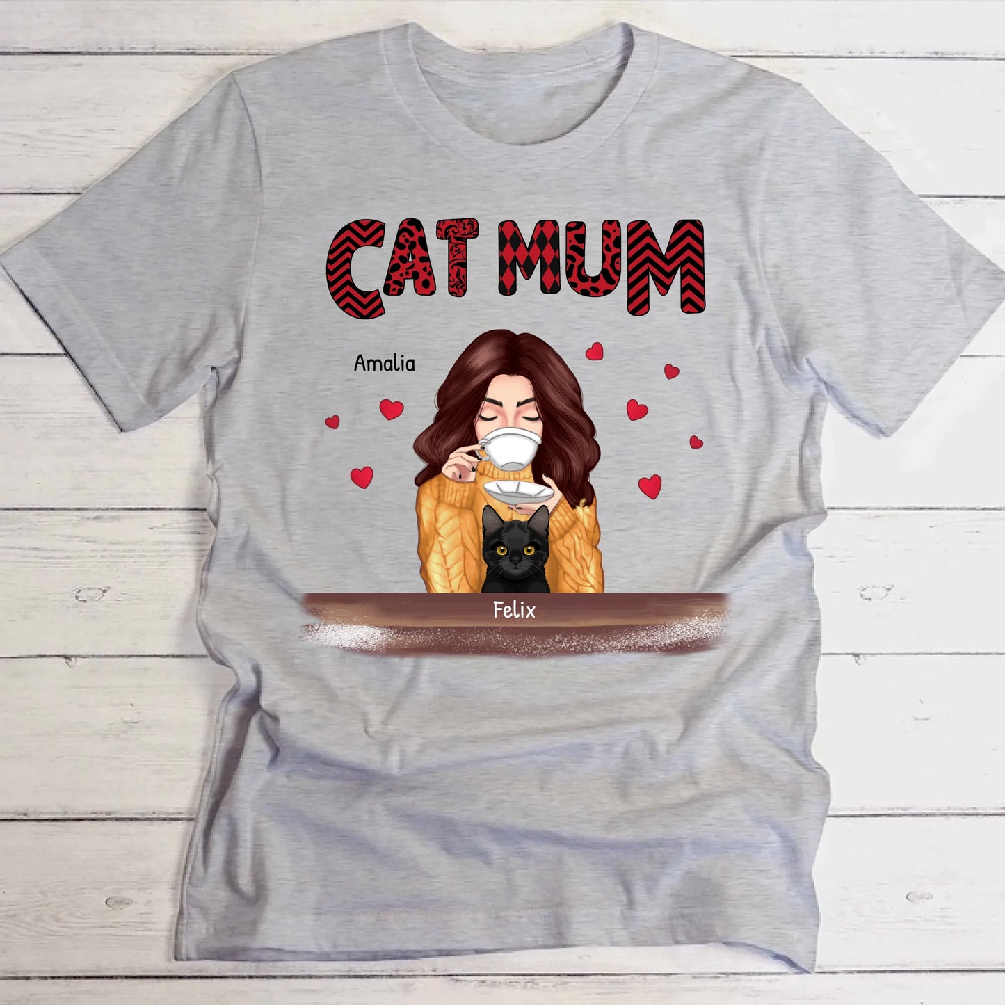 Mijn kat & ik - Gepersonaliseerde T-Shirt