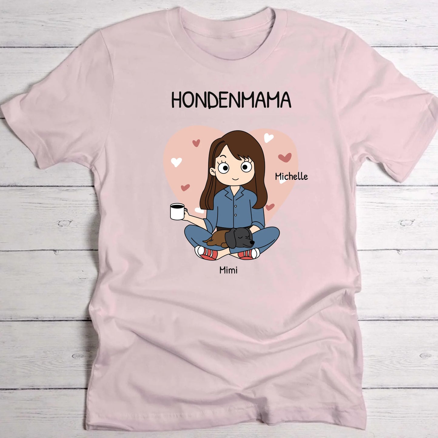Pet parent - Gepersonaliseerde T-Shirt (Comic Style)