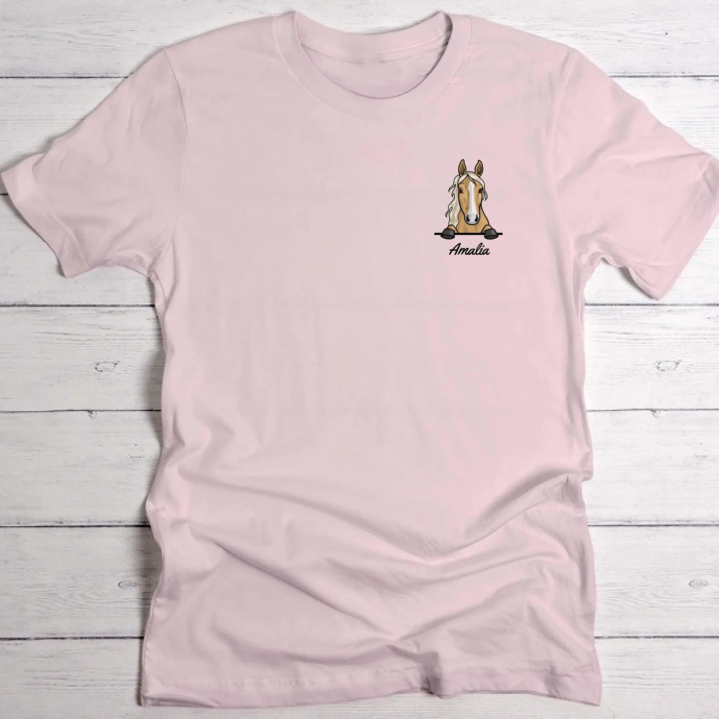 Spionerende paarden - Gepersonaliseerd T-Shirt