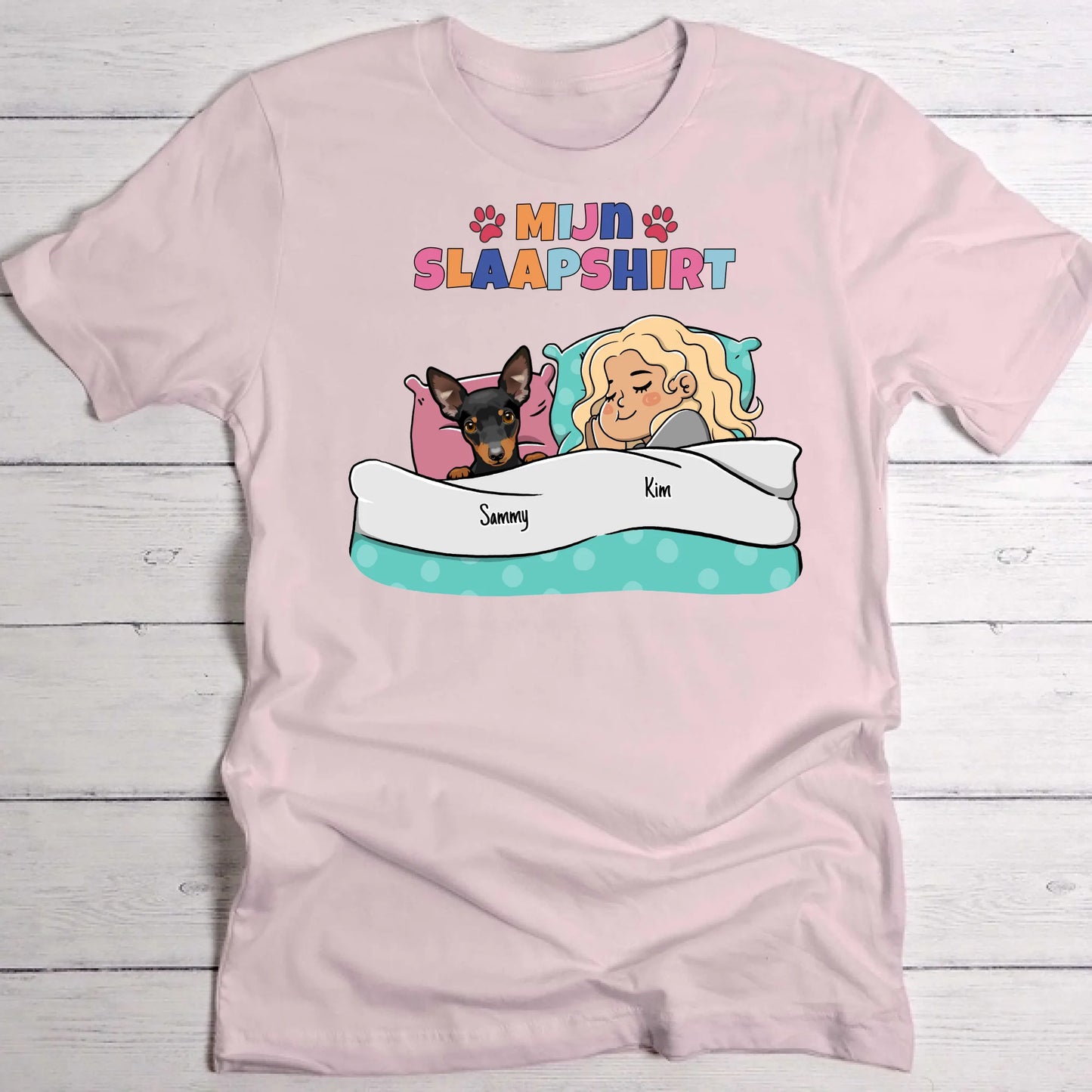 Mijn officiële slaapshirt - Gepersonaliseerde T-shirt