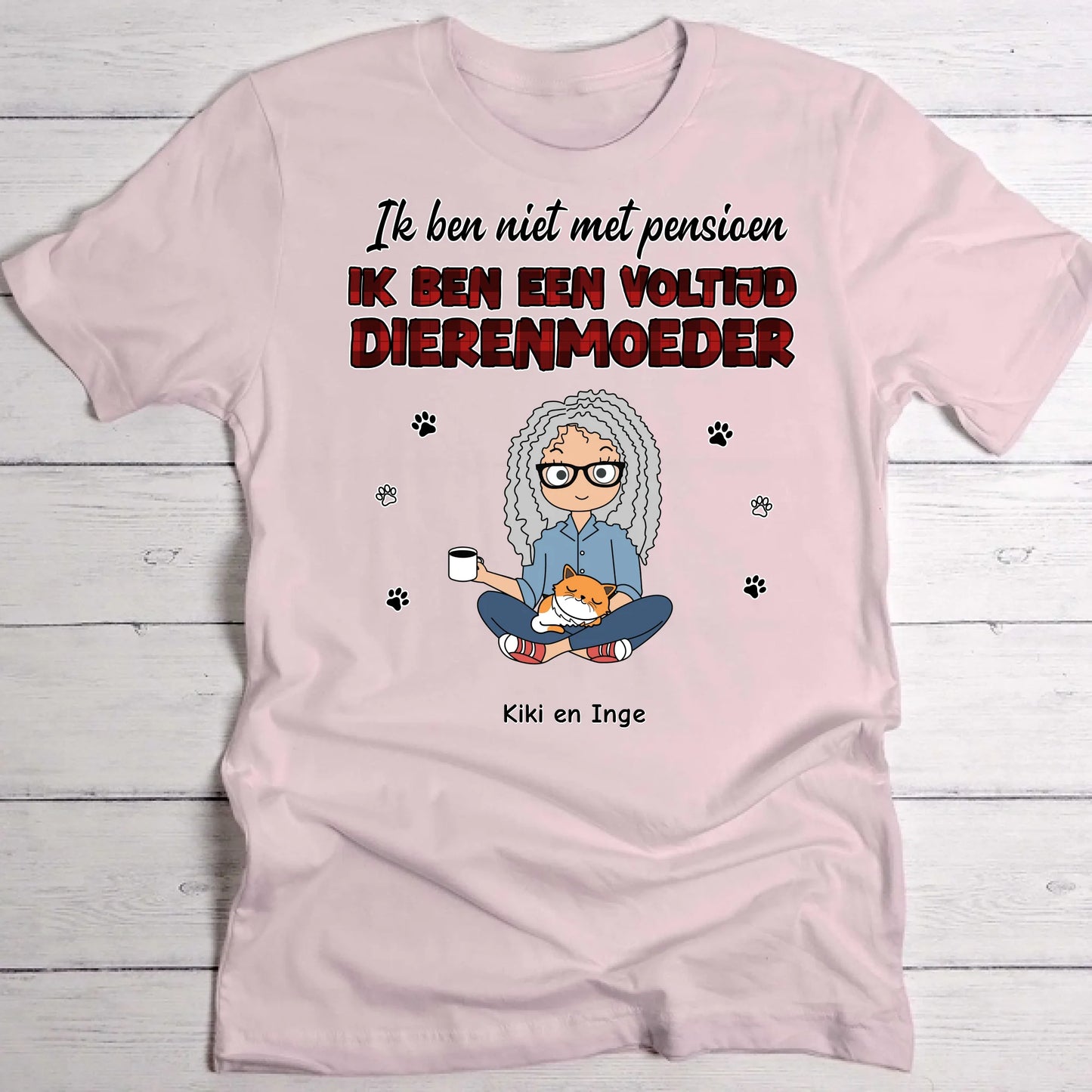 Voltijd huisdierouders - Gepersonaliseerde T-Shirt