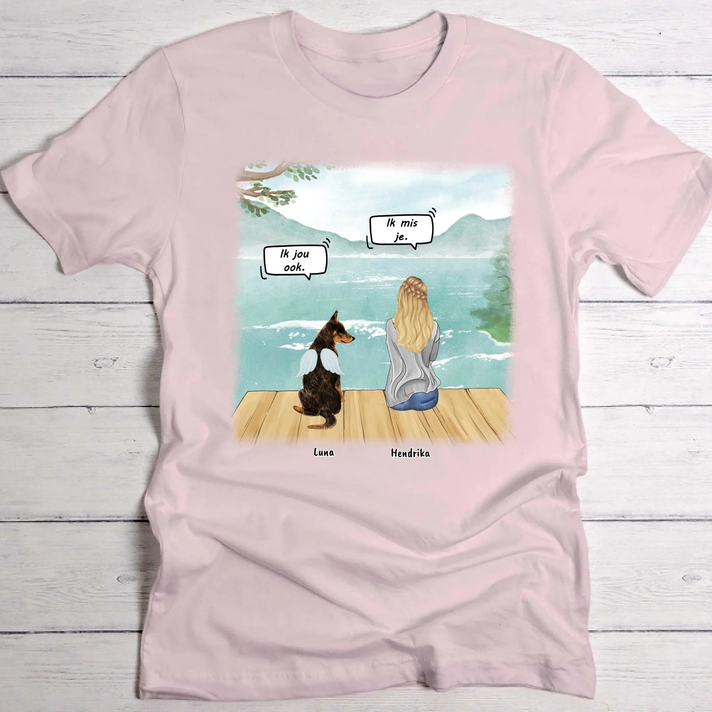 Ik mis je - Gepersonaliseerde T-Shirt