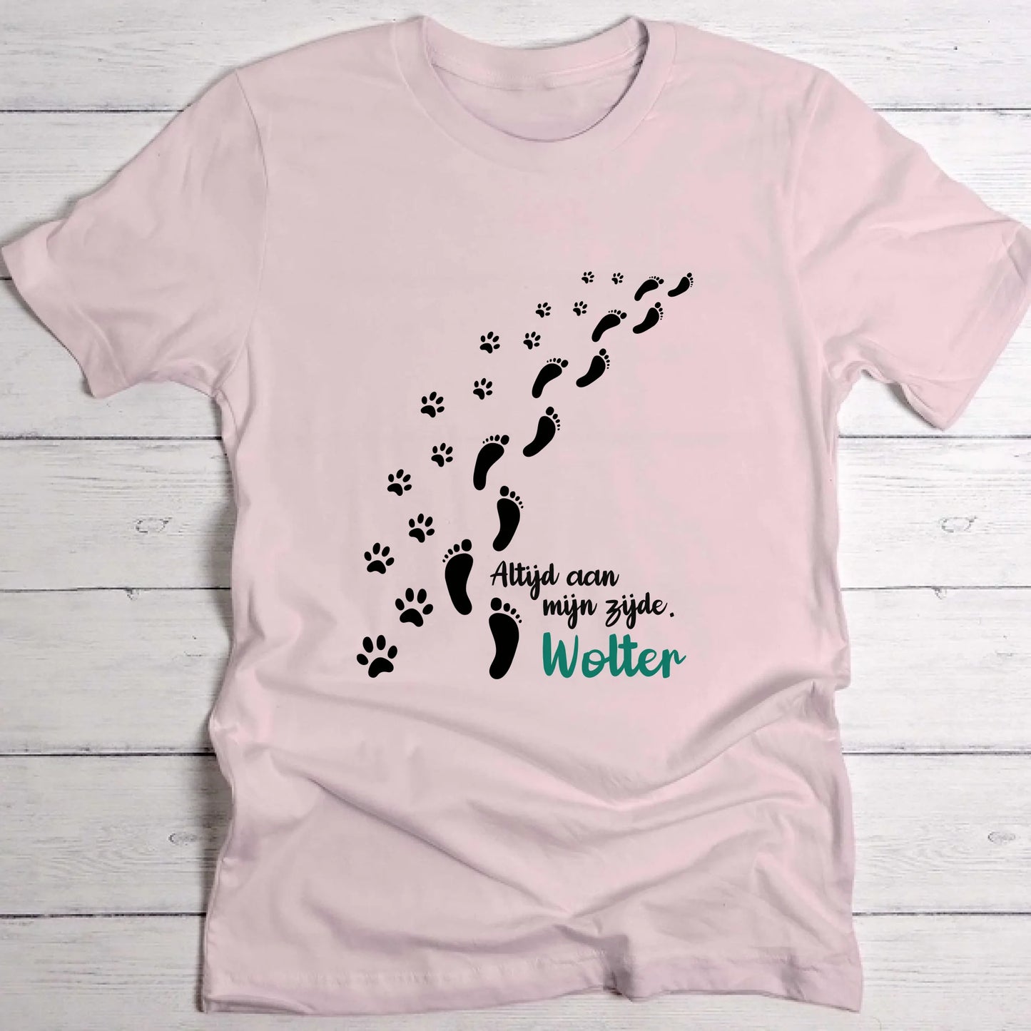 Altijd aan mijn zijde - Gepersonaliseerde T-Shirt