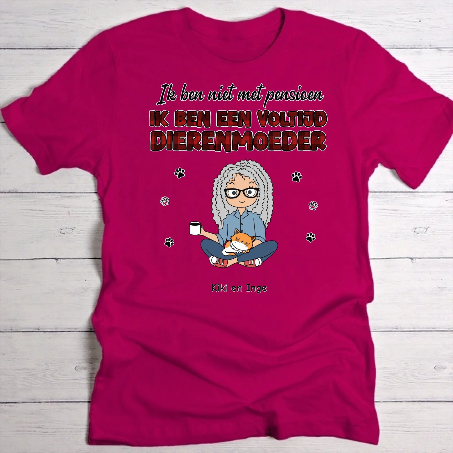 Voltijd huisdierouders - Gepersonaliseerde T-Shirt
