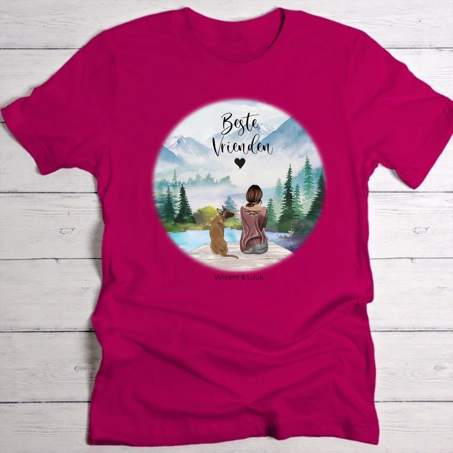 Onderweg met huisdieren - Gepersonaliseerde T-Shirt