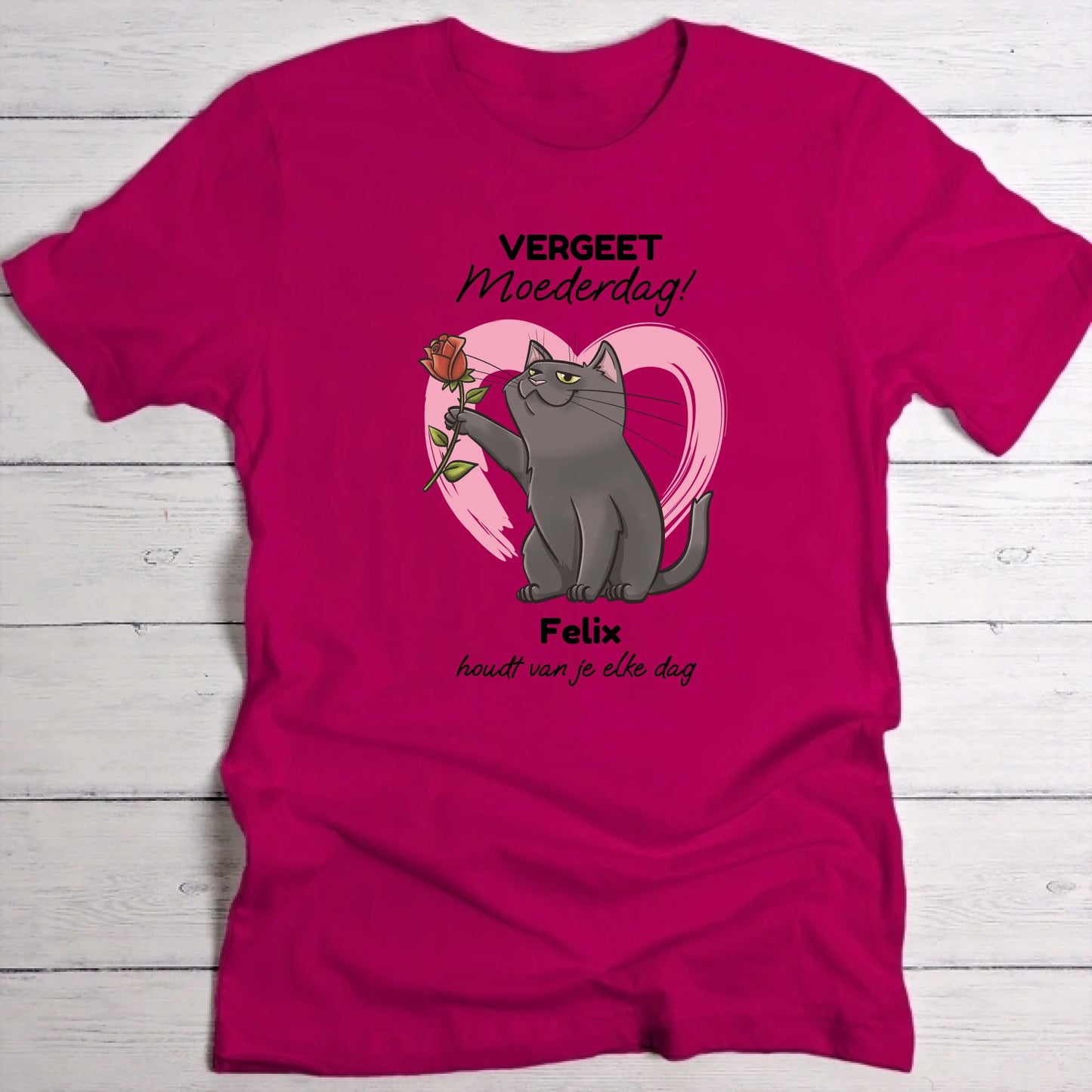 Jouw kat houdt van jou - Gepersonaliseerde T-Shirt