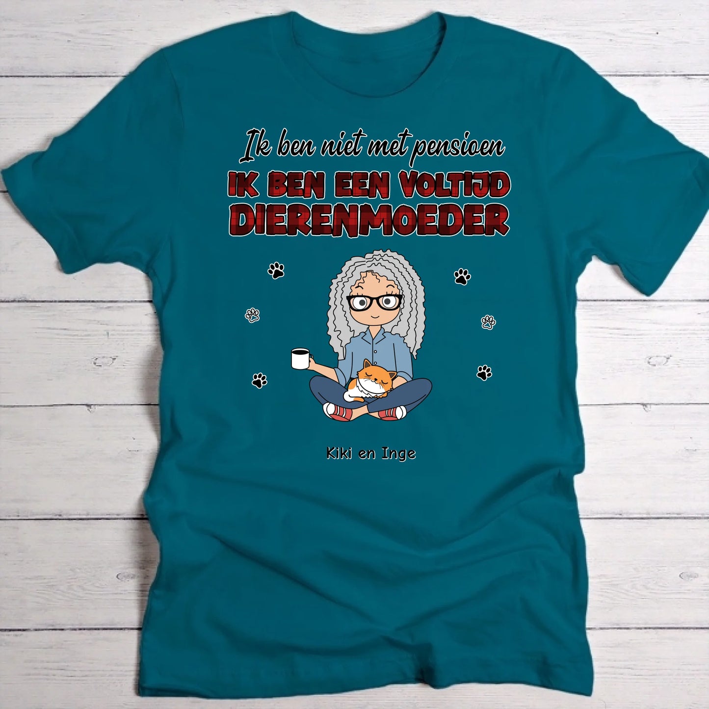Voltijd huisdierouders - Gepersonaliseerde T-Shirt