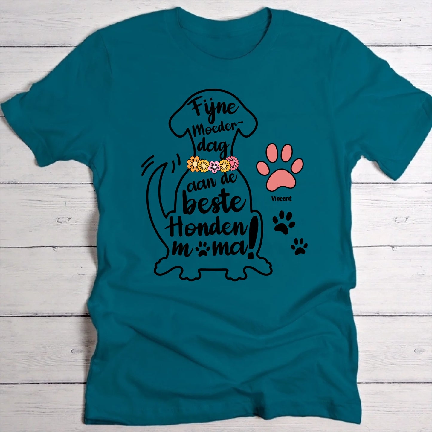 Beste Hondenmama - Gepersonaliseerde T-Shirt