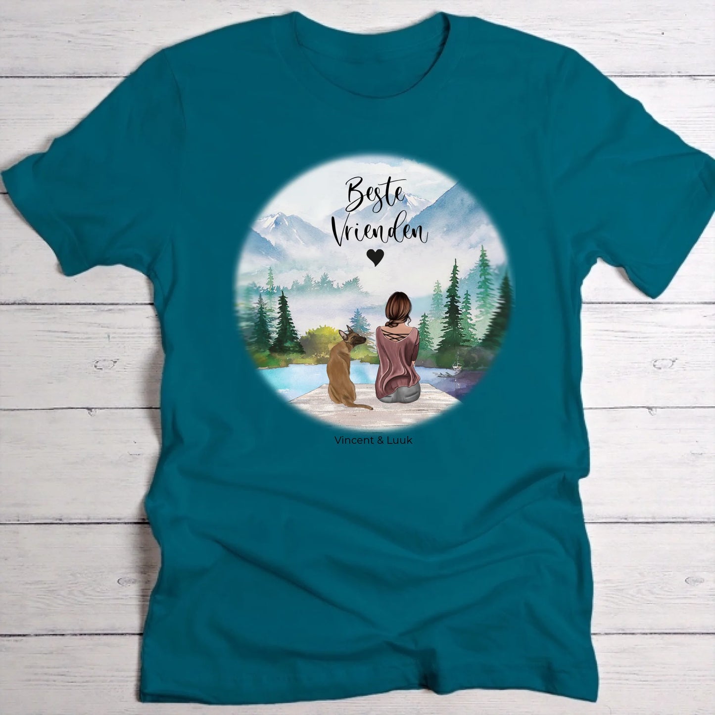 Onderweg met huisdieren - Gepersonaliseerde T-Shirt
