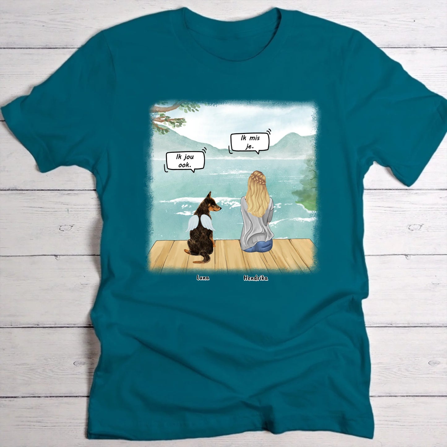 Ik mis je - Gepersonaliseerde T-Shirt