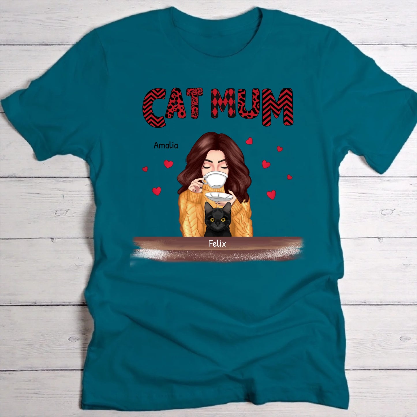 Mijn kat & ik - Gepersonaliseerde T-Shirt