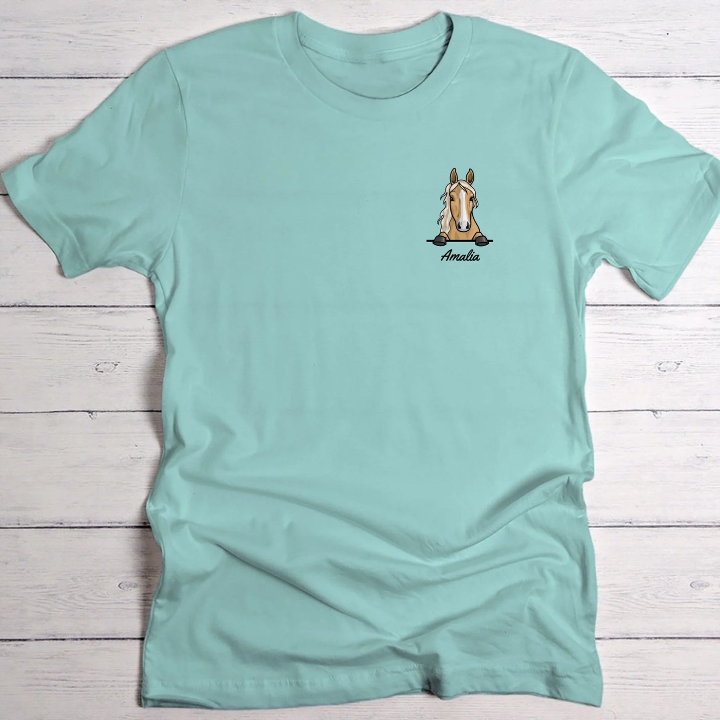 Spionerende paarden - Gepersonaliseerd T-Shirt