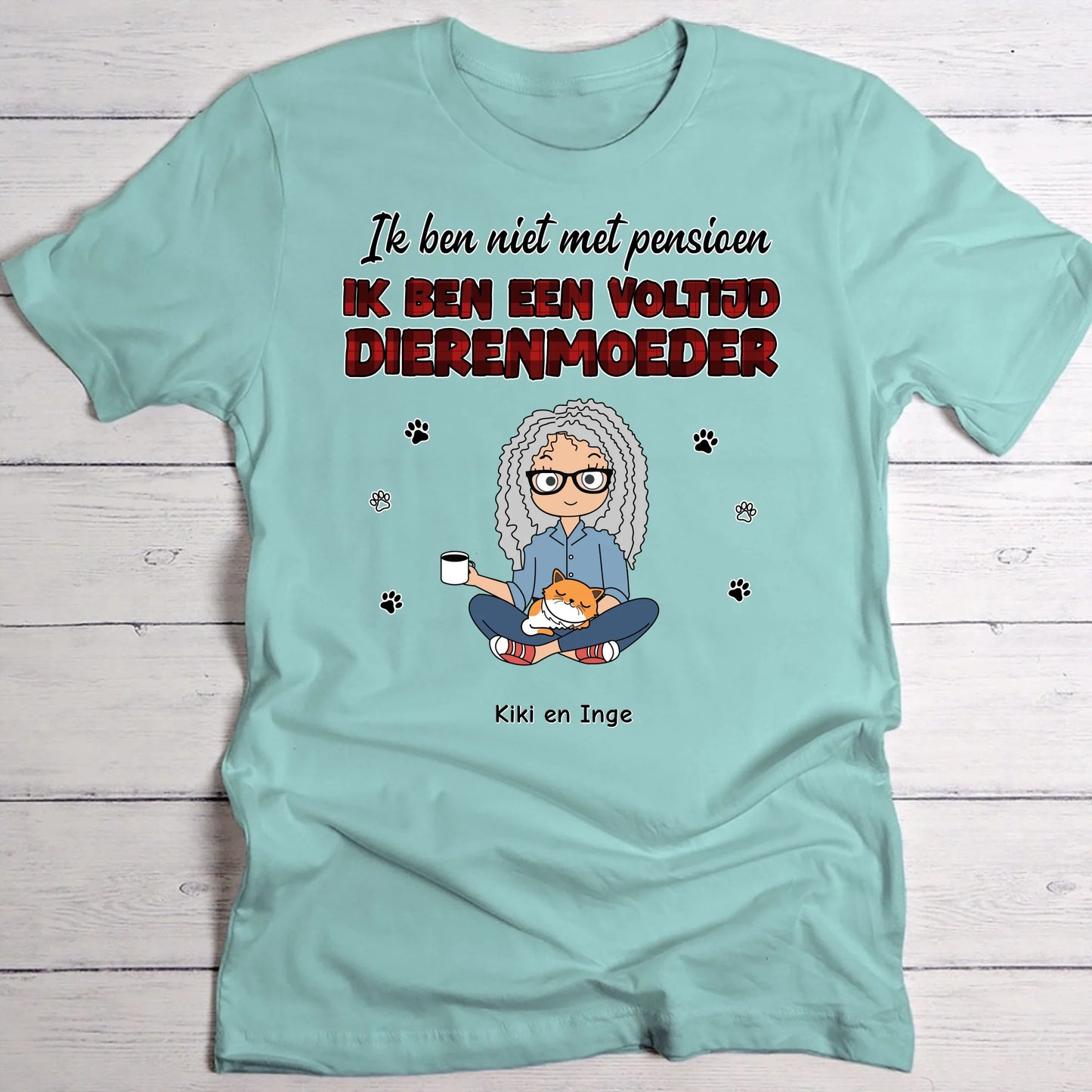 Voltijd huisdierouders - Gepersonaliseerde T-Shirt
