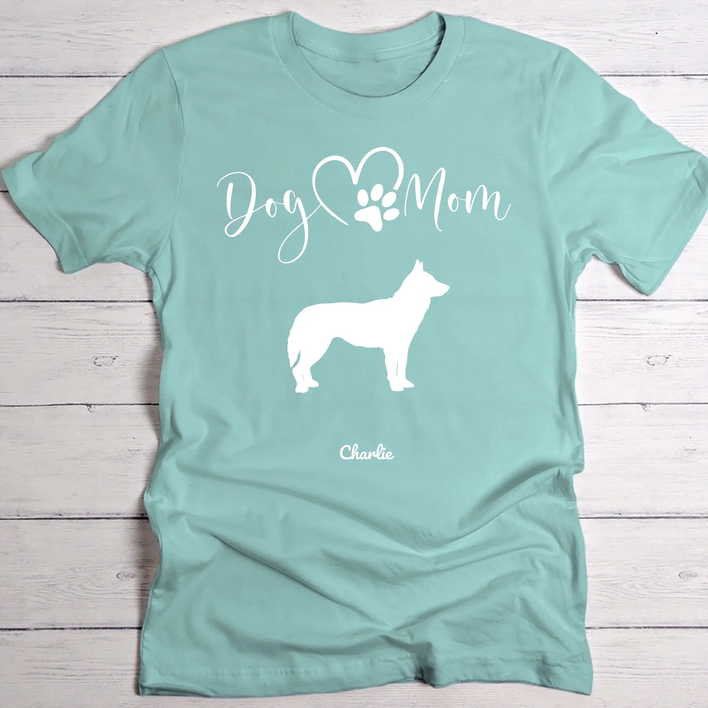 Silhouettes Hondenmama - Gepersonaliseerde T-Shirt