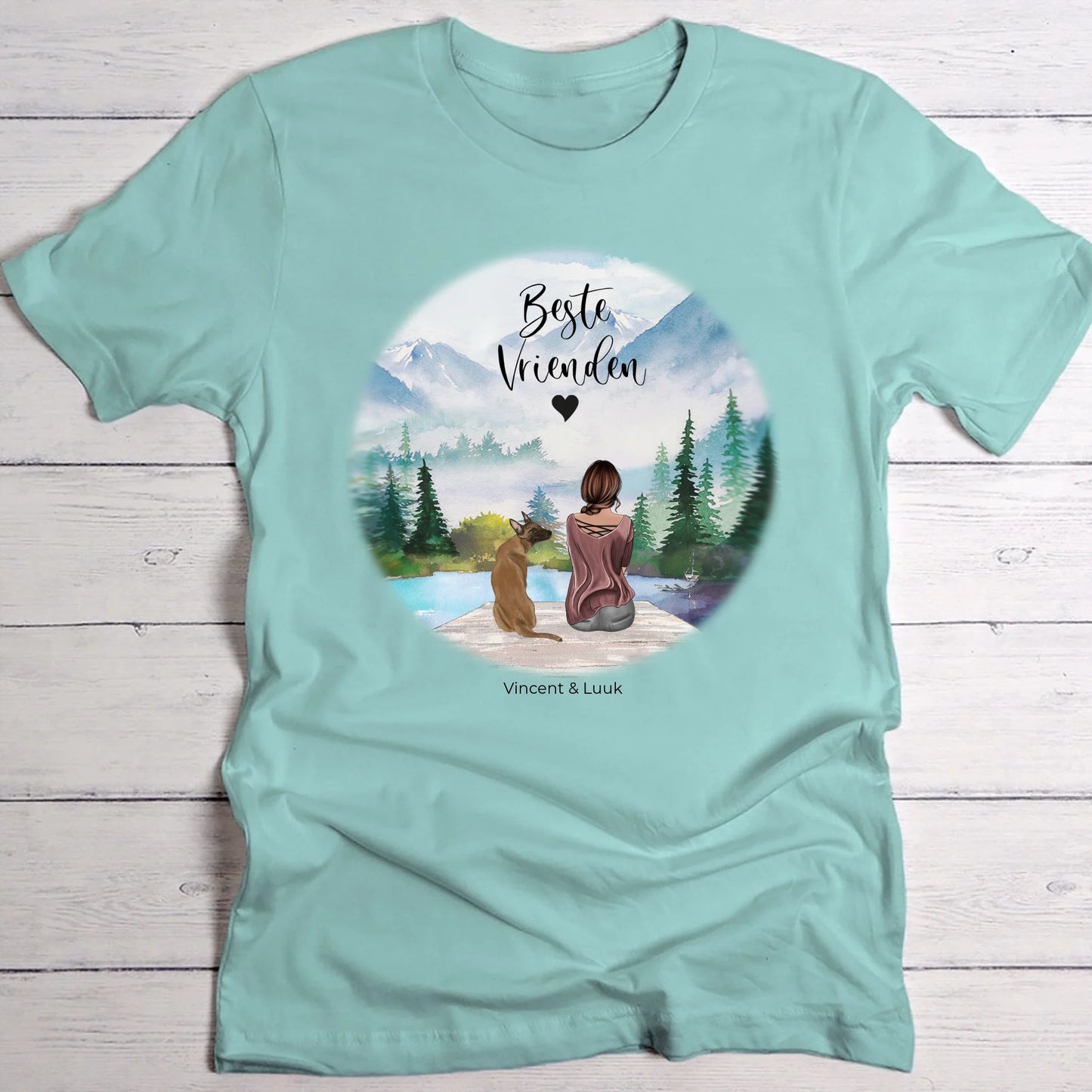 Onderweg met huisdieren - Gepersonaliseerde T-Shirt