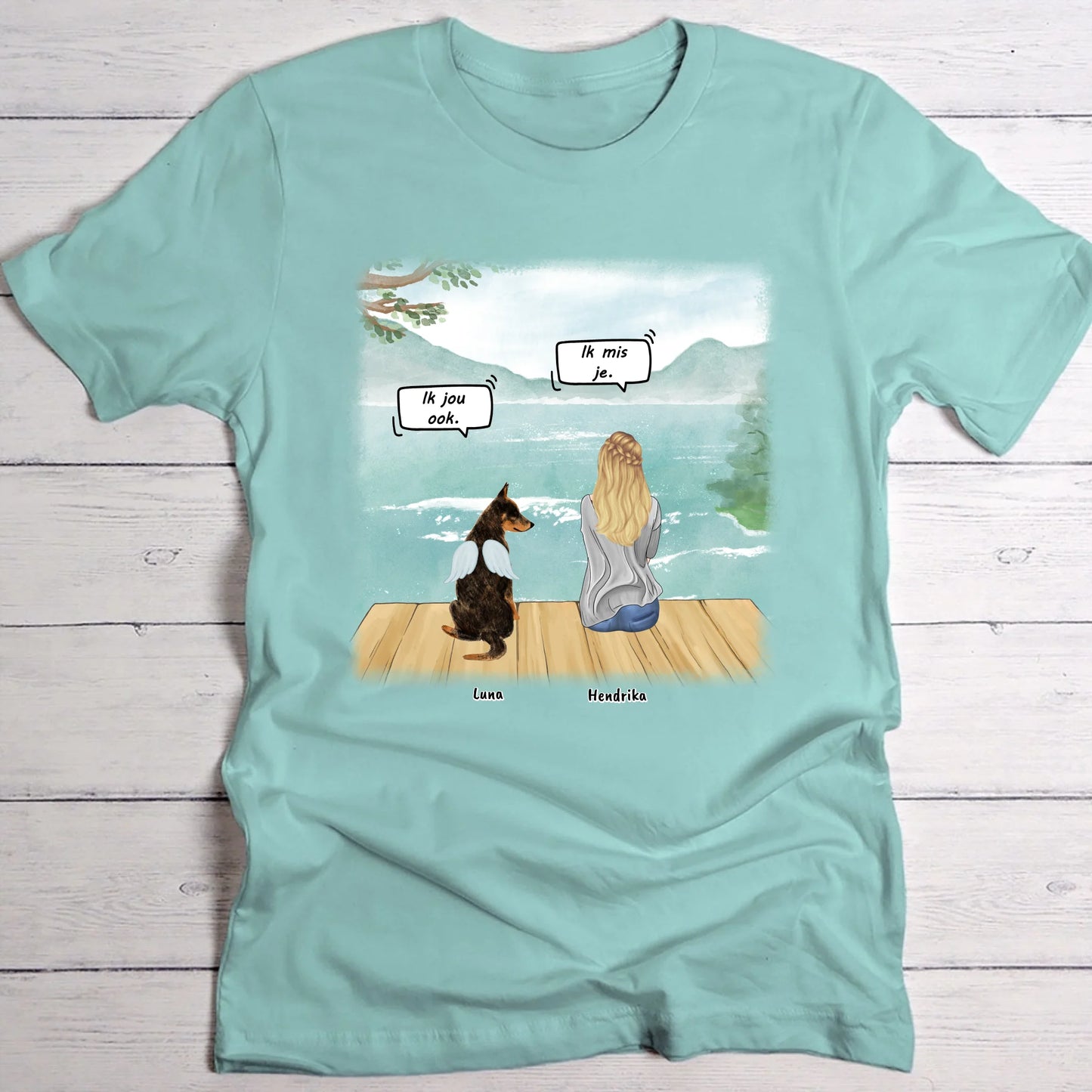 Ik mis je - Gepersonaliseerde T-Shirt