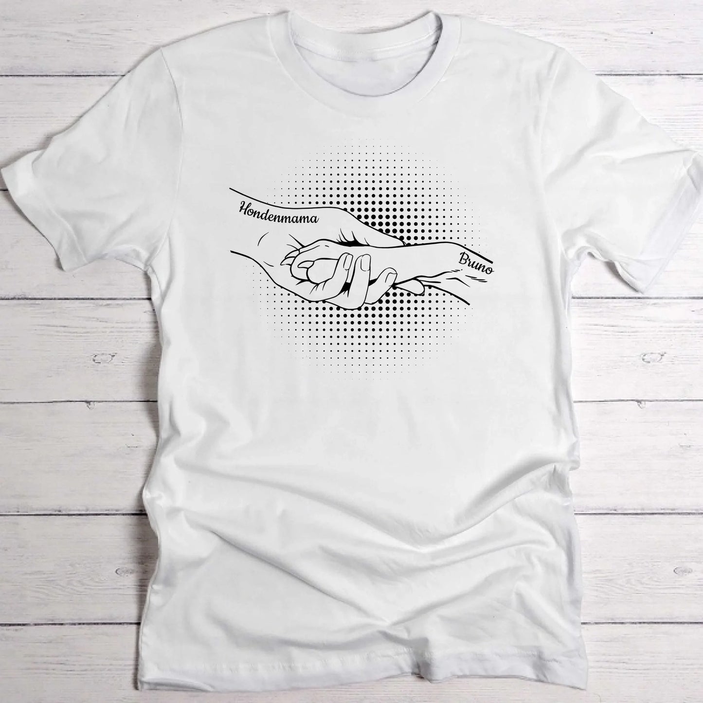 Hand en poot - Gepersonaliseerde T-Shirt
