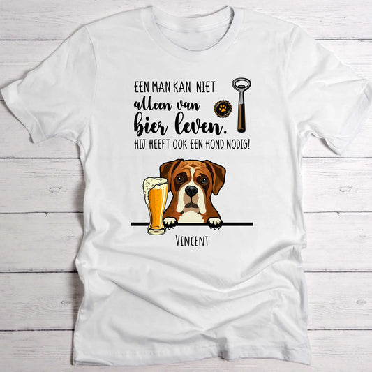 Bier & Woef - Gepersonaliseerde T-Shirt