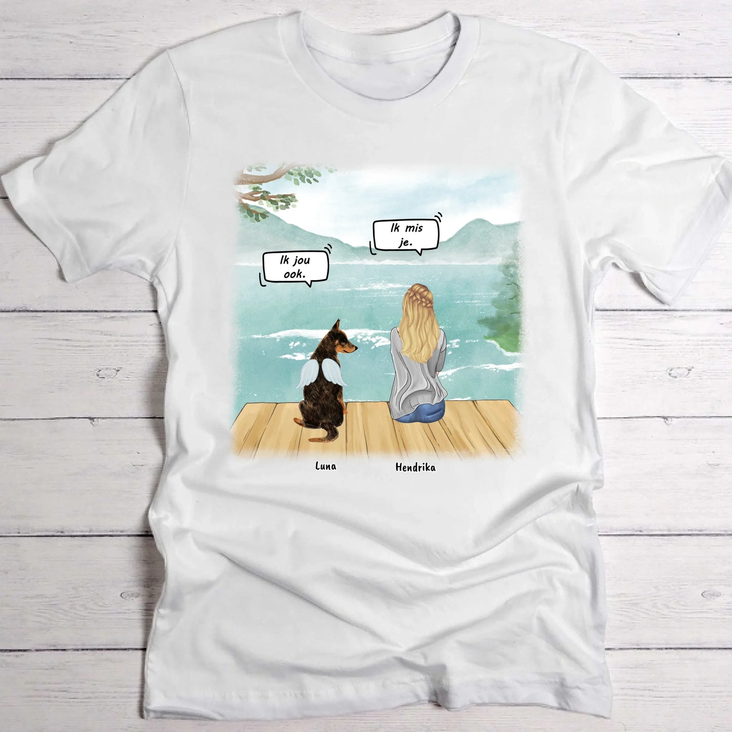 Ik mis je - Gepersonaliseerde T-Shirt