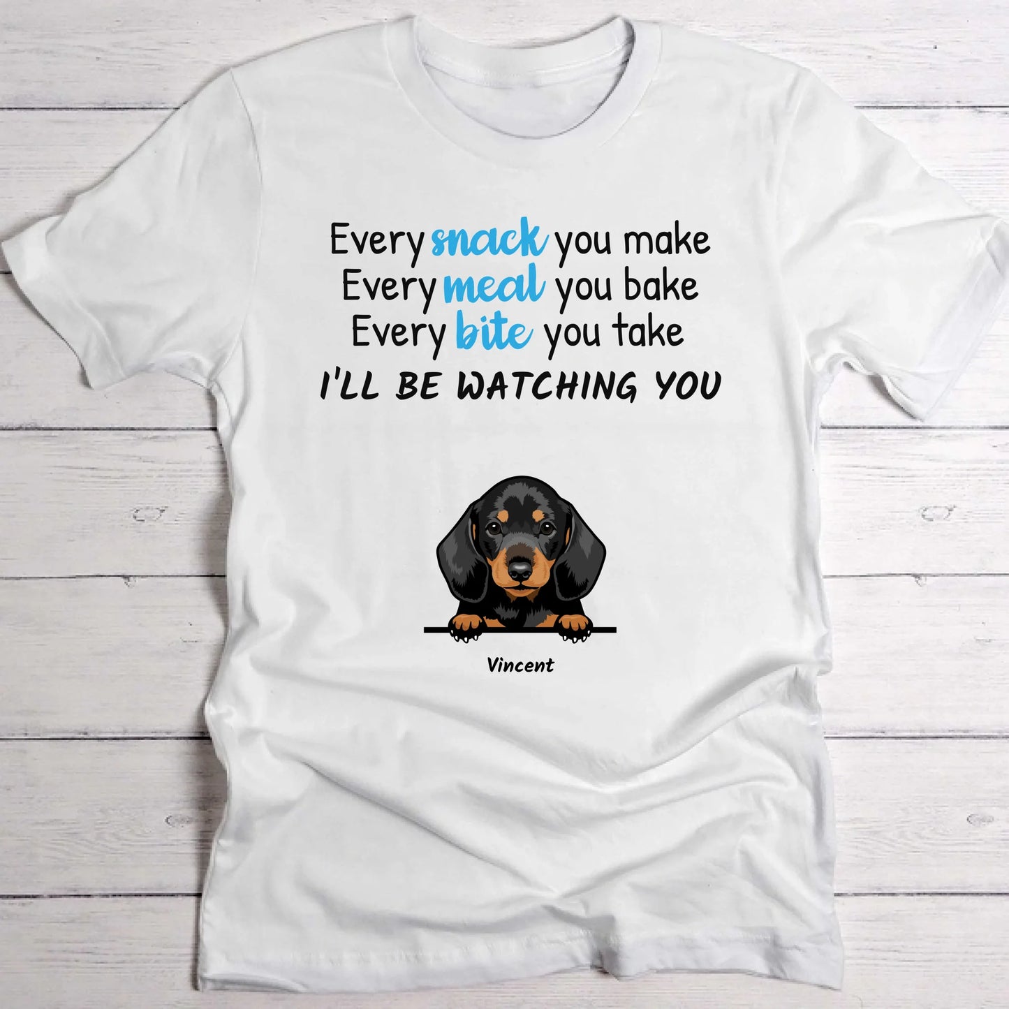 I'll be watching you - Gepersonaliseerde T-Shirt