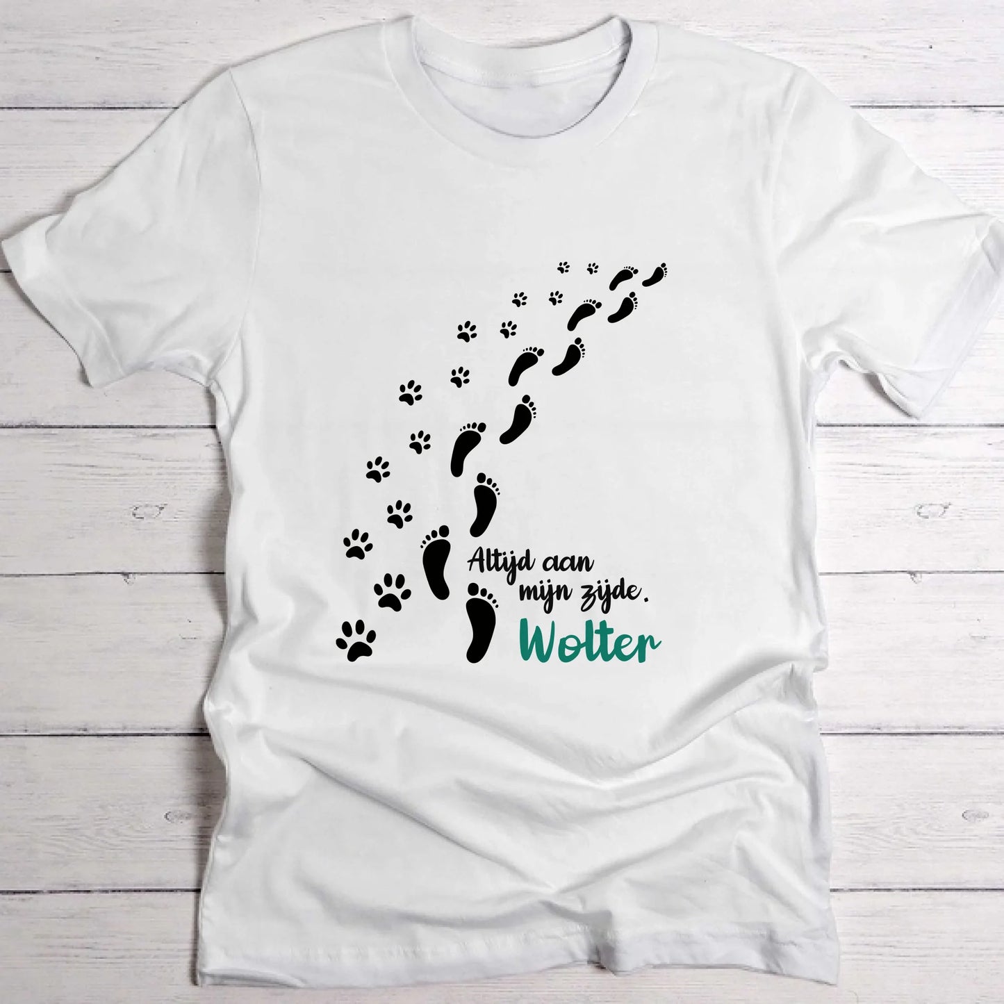 Altijd aan mijn zijde - Gepersonaliseerde T-Shirt