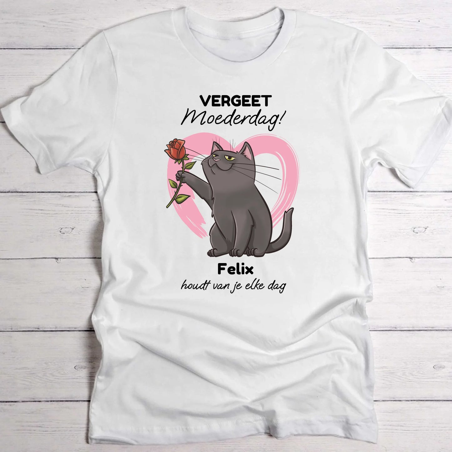 Jouw kat houdt van jou - Gepersonaliseerde T-Shirt
