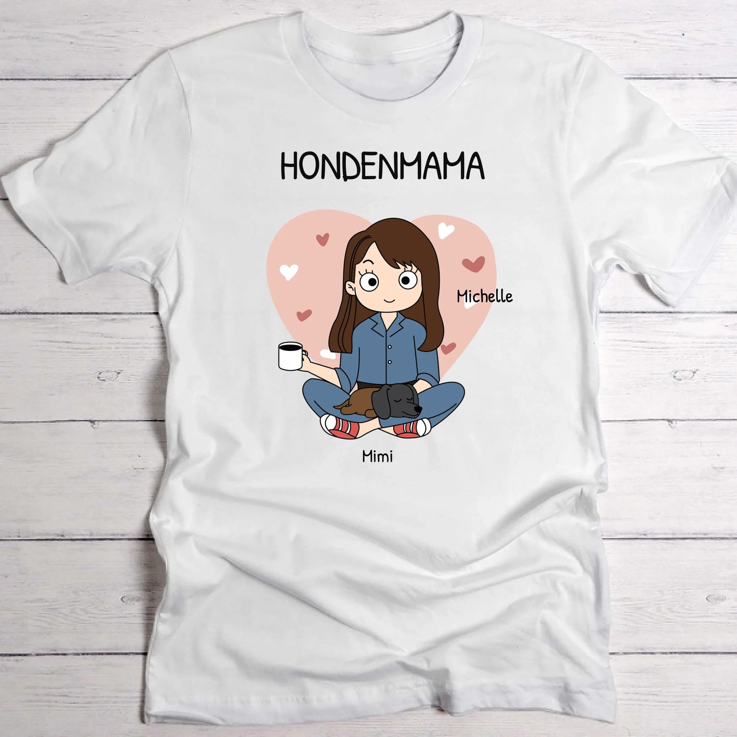 Pet parent - Gepersonaliseerde T-Shirt (Comic Style)