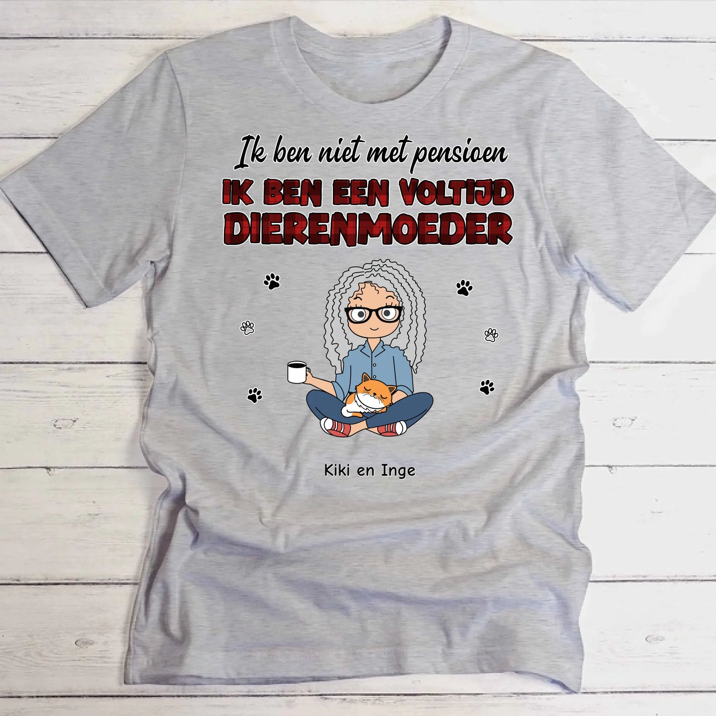 Voltijd huisdierouders - Gepersonaliseerde T-Shirt